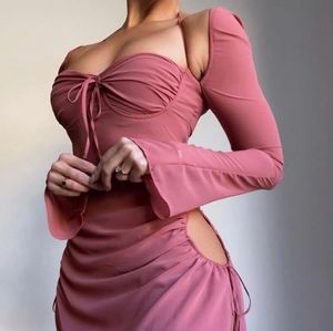 House of CB Baby Chiffon Cut out Halter Dress